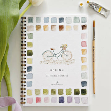 Spring watercolor workbook
