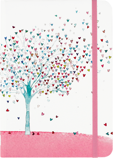 Tree of Hearts Notizbuch, 12,7 x 17,8 cm, 160 Seiten
