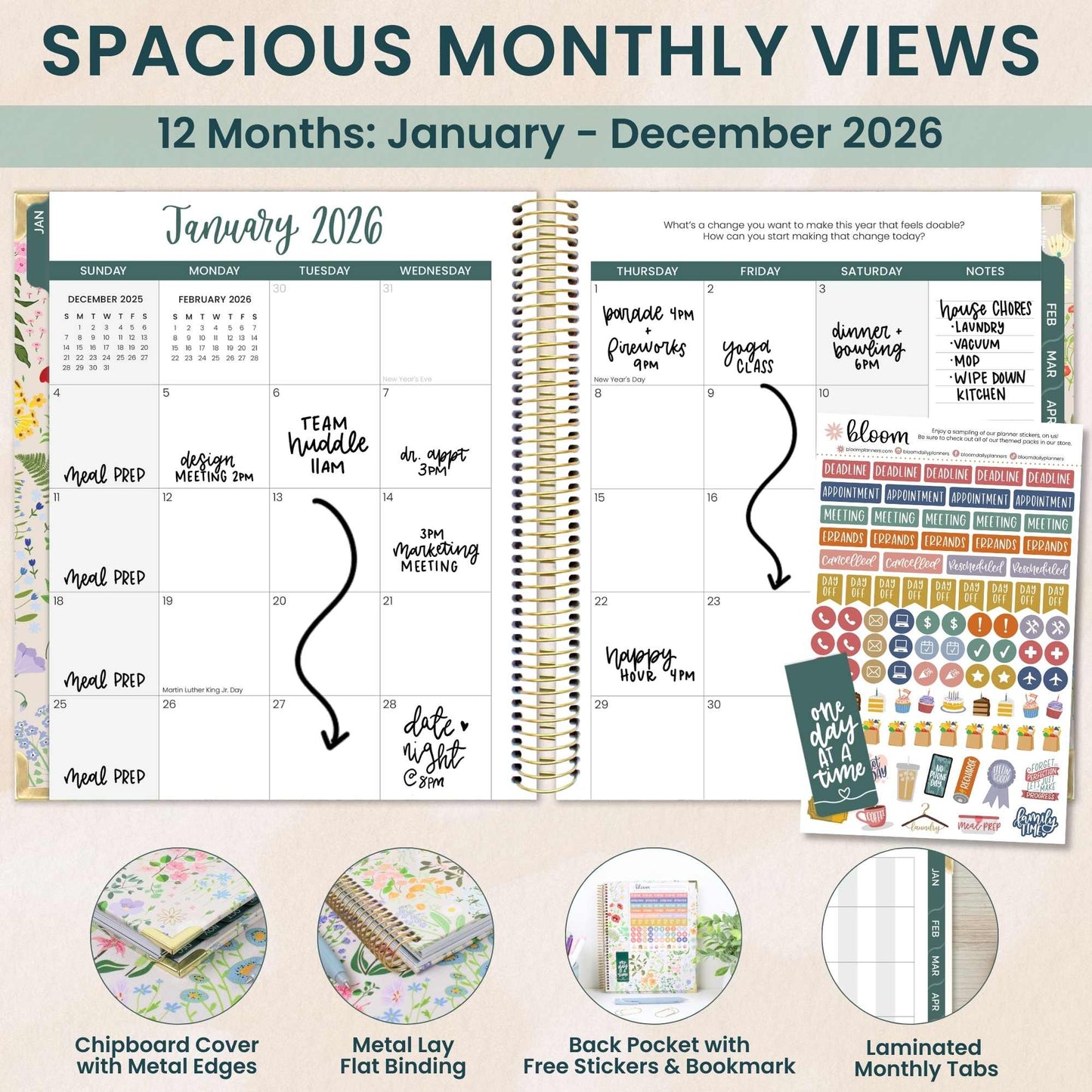 2026 Vision Planner - 7.5"x9" size