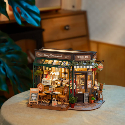 DIY Miniature House Kit: Tipsy Restaurant