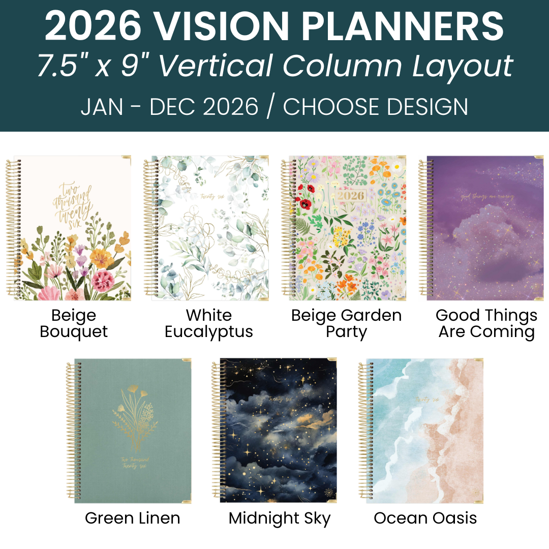 2026 Vision Planner - 7.5"x9" size