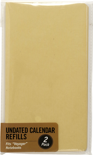 Voyager Notebook Undated Calendar Refill