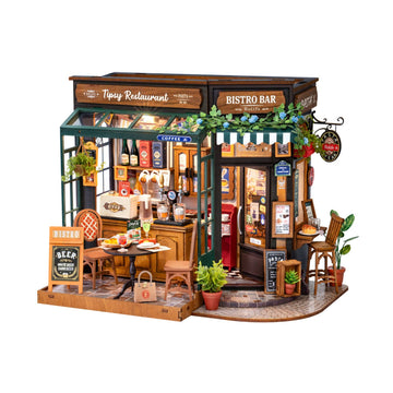 DIY Miniatur-Hausbausatz: Beschwipstes Restaurant