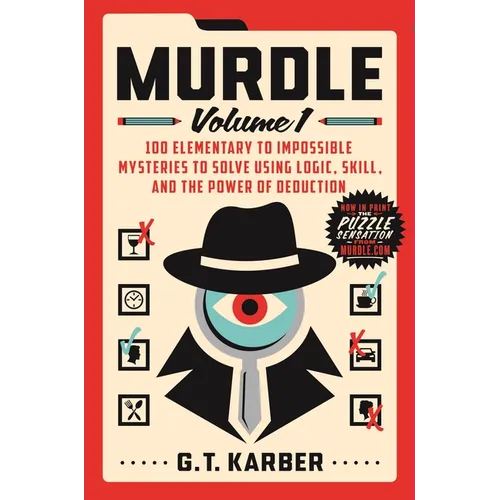 Book cover of 'Murdle Volume 1' by G.T. Karber with a detective theme.