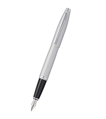 Calais™ Satin Chrome Stainless Steel Fine Nib Fountain Pen