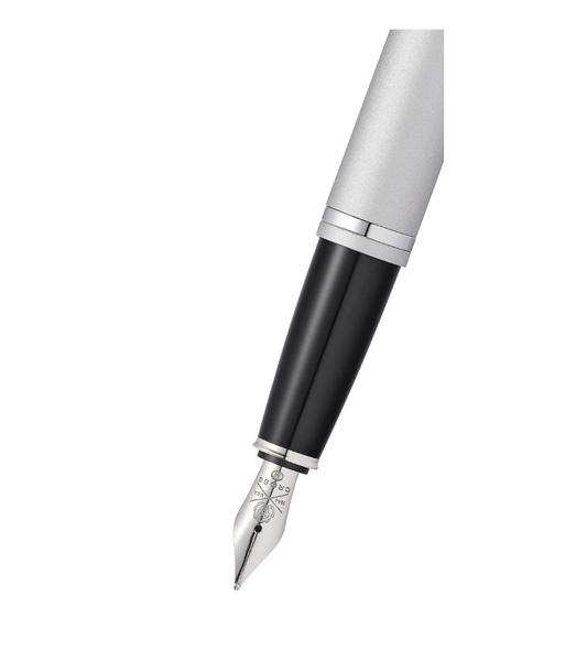 Calais™ Satin Chrome Stainless Steel Fine Nib Fountain Pen