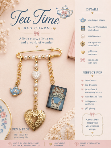 Tea Time Bag Charm
