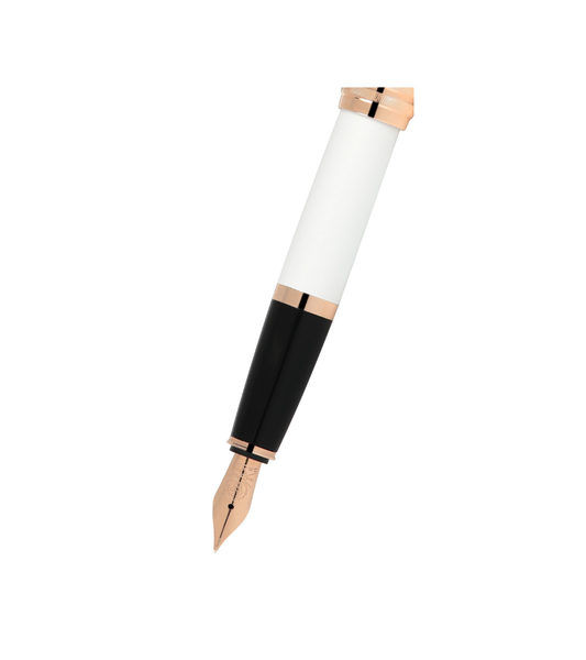 Bailey™ Pearlescent White Lacquer Fine Nib Fountain Pen