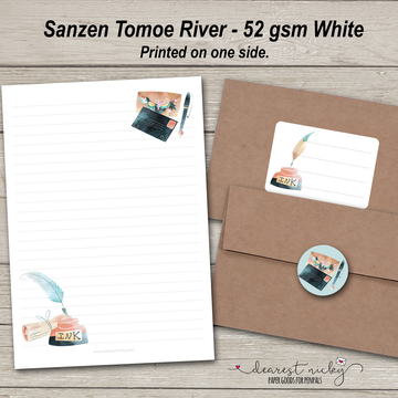 Inkwell Stationery Set - 52gsm Tomoe River Paper