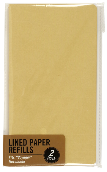 Voyager Notizbuch linierte Papier-Nachfüllungen