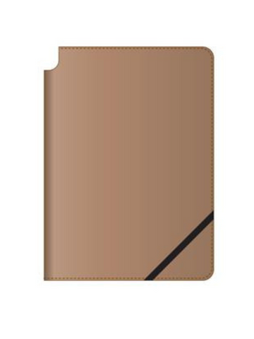 Medium Crimson Leatherette Journal with Pen Slot