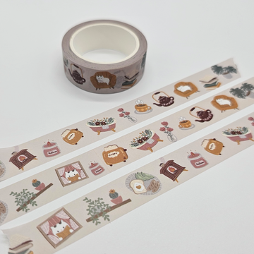 Gemütliches Katzenhaus Washi Tape | 15mm x 10m
